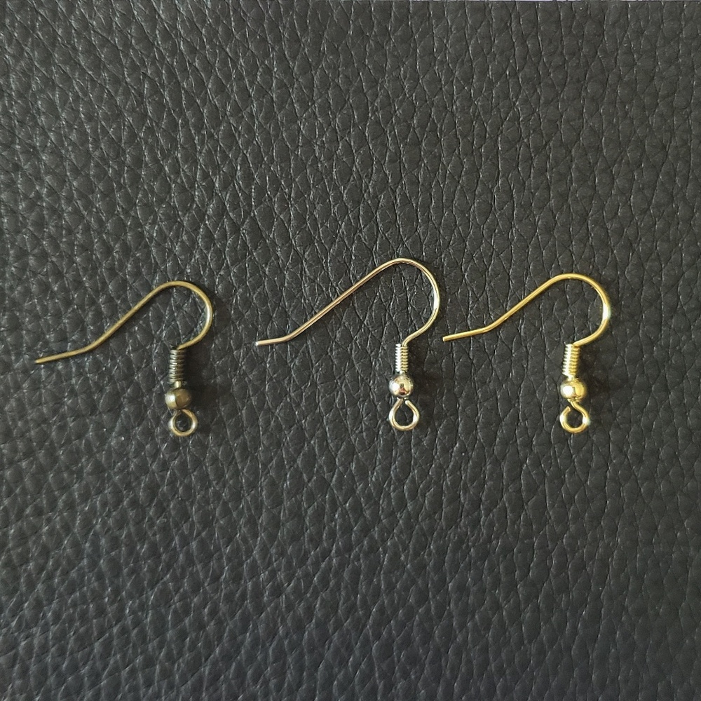 2 Inch | Black Petal Leather Earrings - Picture 3 of 5